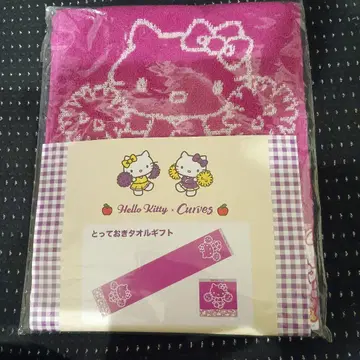 커브스 콜라보 헬로키티 타월 미개봉 새상품