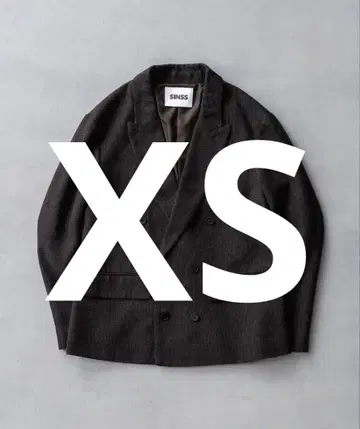 SINSS 트위드 더블 테일러드 자켓 XS