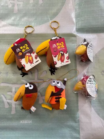 모리나가 초코볼 쿄로짱 키링 6개 세트