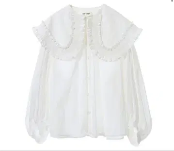 CANDY STRIPPER 프릴 블라우스 화이트