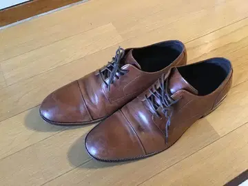브라운 가죽 드레스 신발