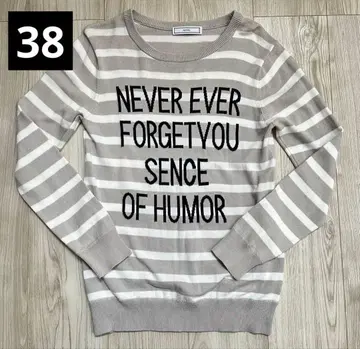 [ 새상품급 ] FENNEL 페넬 로고 보더 니트 스콧 클럽 야마다야