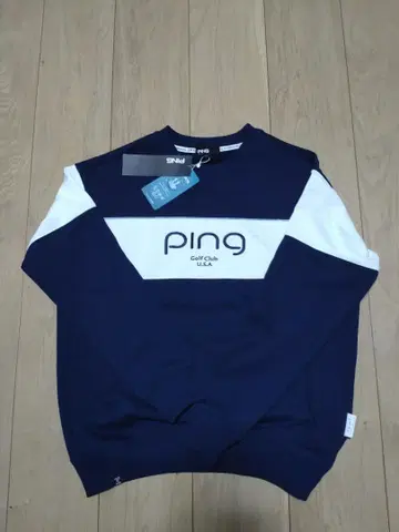 새상품 PING 여성용 맨투맨 풀오버 (네이비)
