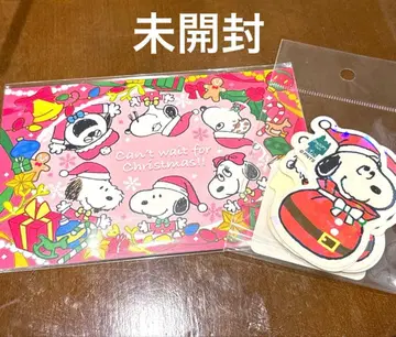 PEANUTS 스누피 크리스마스 2025 아트 카드 스티커