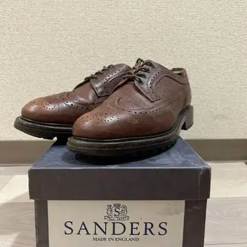 [ SANDERS ] 8395T L.Wing Brogue Size 7