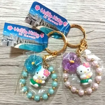 헤이세이 레트로 하와이 키티 하이비스커스 키링 1999년