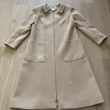 르네 베이지 롱 코트