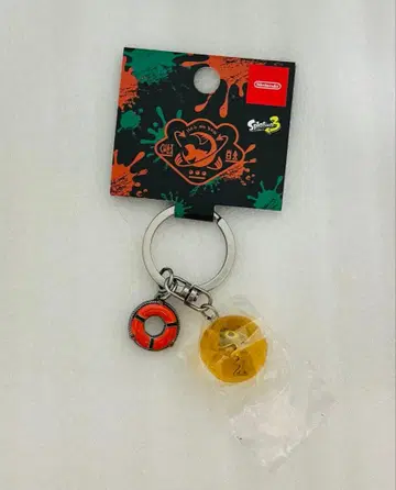 스플래툰 금 연어알 키링 SALMON RUN Splatoon3