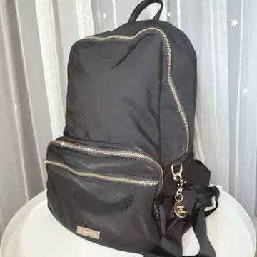 Maison de FLEUR 리본 세로형 백팩 블랙