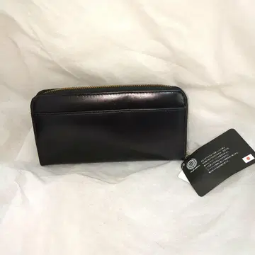 하자품 블랙 가죽 장지갑 일본제 소가죽 JAPAN leather 블랙
