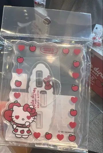 산리오 헬로키티 에뚜왈 에그리오트 콜라보 아크릴 트레이딩 카드 스탠드