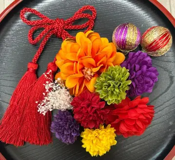 성인식 일본 의류 후리소데 시치고산 머리 장식