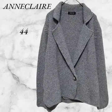 이탈리아제 앙크 레일 니트 자켓 울100% 라나울 44