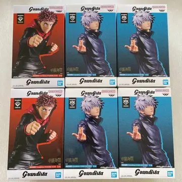 주술회전 Grandista 고죠 사토루 이타도리 유우지 피규어 6체 세트