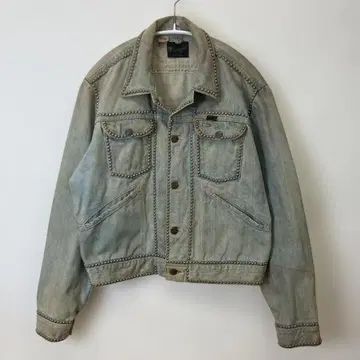 70'80' 랭글러 스터드 데님 자켓