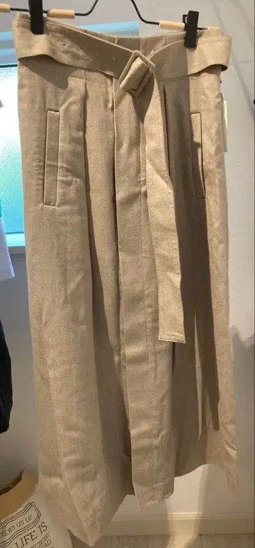 ROPE 베이지 플레어 스커트 36 사이즈