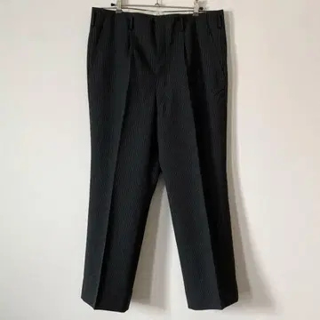 80's 빈티지 비스포크 스트라이프 슬랙스 트라우저 그레이