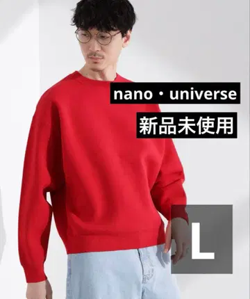 루즈핏 크루넥 스웨터 레드 크루넥 니트