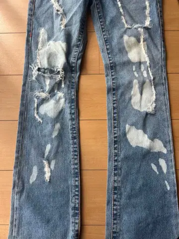 트루 릴리젼 데미지 데님 청바지