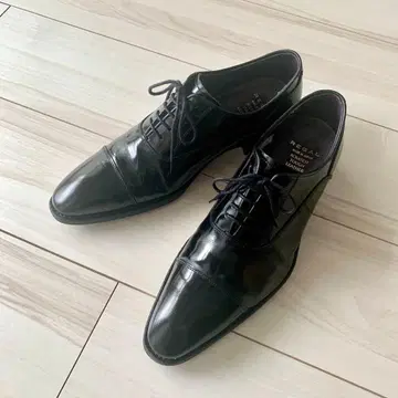 REGAL 리갈 비즈니스 슈즈 가죽 신발 스트레이트 팁 블랙