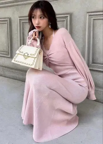 리젝시 레이어드 머메이드 니트 원피스