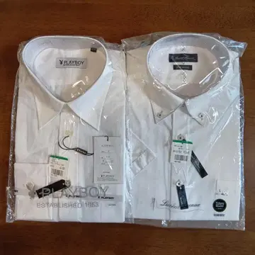 와이셔츠 드레스 셔츠 반팔과 긴팔 세트 PLAYBOY