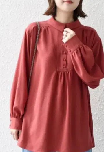 SHIPS 새상품 블라우스 레드 S~M