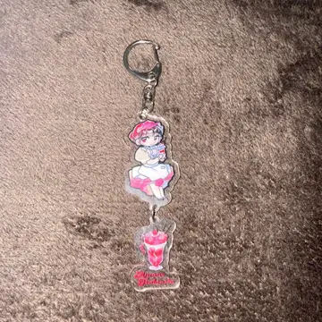 FRUITS ZIPPER 츠키아시 아마네 파르페 키링