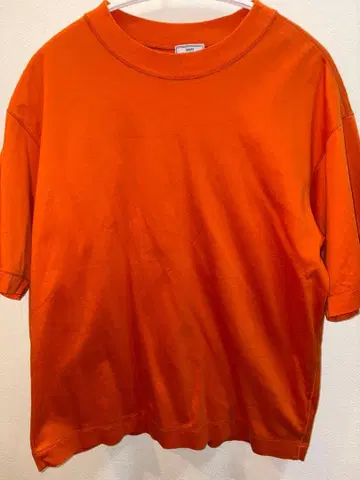 SHIPS 오렌지 남성용 T셔츠 L 사이즈 면 100 (일본제)