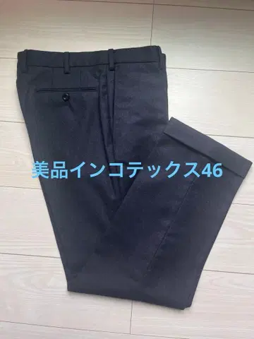 새상품급 INCOTEX 빔즈 네이비 슬랙스 사이즈 46