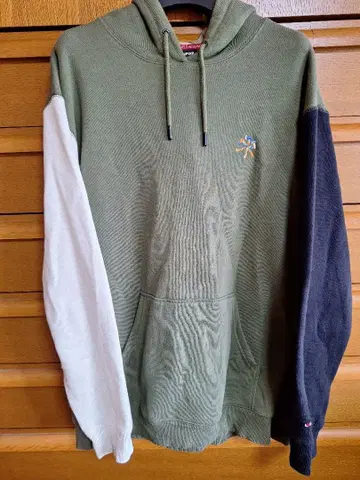 BONFIRE 배색 후드티 XL