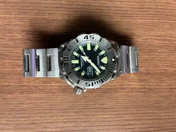 세이코 자동 와인딩 손목시계 블랙