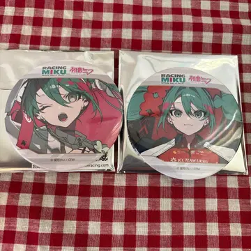 하츠네 미쿠 레이싱 2025 캔뱃지 2개 세트 매지컬 미라이 디자인