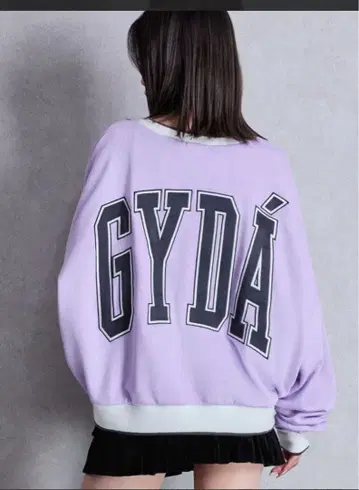 GYDA BICOLOR 맨투맨 상의 퍼플