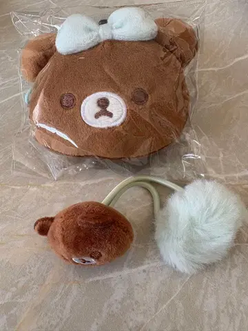 [ 미사용 새상품 ] 리락쿠마 코인 케이스 머리 고무 세트