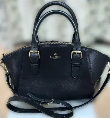 kate spade 가죽 핸드백 블랙 사피아노