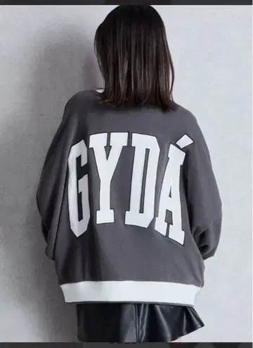 GYDA BICOLOR 맨투맨 상의 차콜 그레이