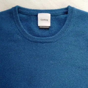 M 사이즈 캐시미어 100% 스웨터 세탁 가능 미츠코시 이세탄 블루