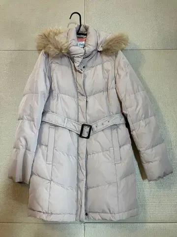 아놀드 파머 다운 코트 퍼 포함 후드 베이지