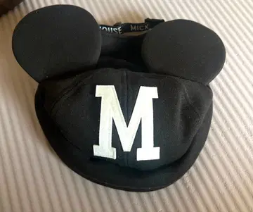 디즈니 미키 팬캡 블랙 M 마크 블랙 귀