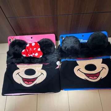 [레어] 디즈니 리조트 미키 미니 이어워머 넥워머