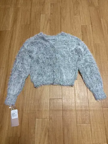 택 포함 새상품 RESEXXY 샤기 니트 가디건