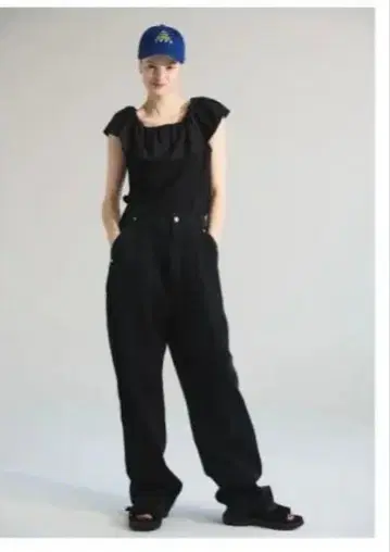 Oblada 오블라다 스케이터 진 여성 블랙