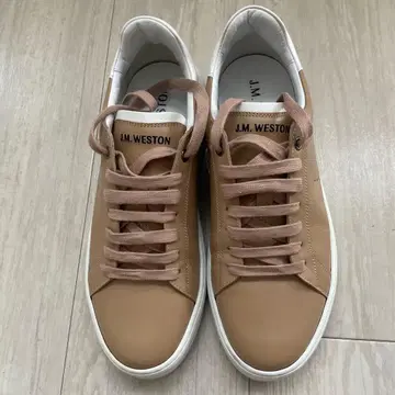 [1회 착용 새상품급] J.M WESTON ON TIME 스니커즈 카멜