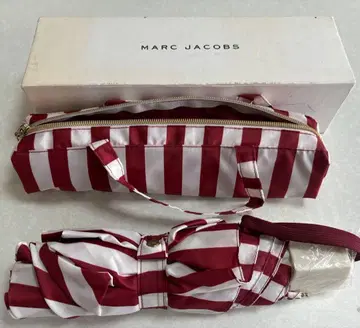 MARC JACOBS 접이식 우산 빨흰 스트라이프