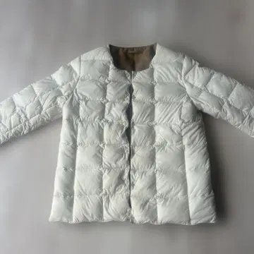 화이트 퀼팅 다운 자켓 M