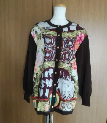 스파다치니 실크 가디건 이탈리아 스카프 정가 11만 엔 택 포함