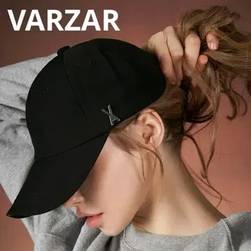 새상품급 VARZAR 바자르 캡 모자 실버 스터드 오버핏