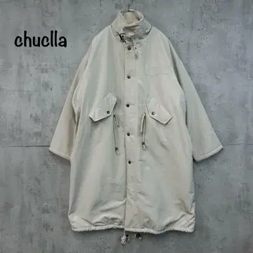 chuclla  워크 밀리터리 코트 보아 롱 자켓