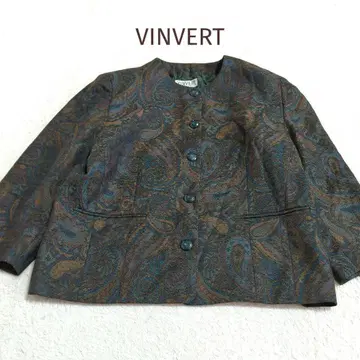 367 VINVERT 반베일 페이즐리 무늬 자켓 17BR 빅